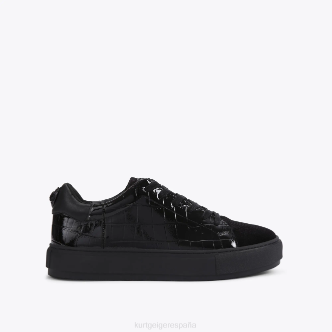 Kurt Geiger hombres cocodrilo laney de londres 2LPR604 | calzados negro